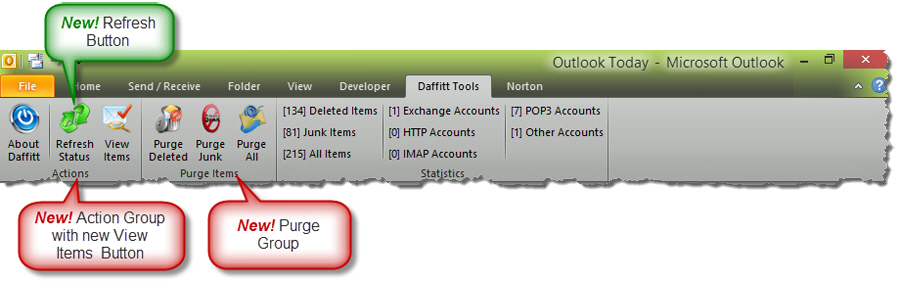 Daffitt Outlook Add-In 2010